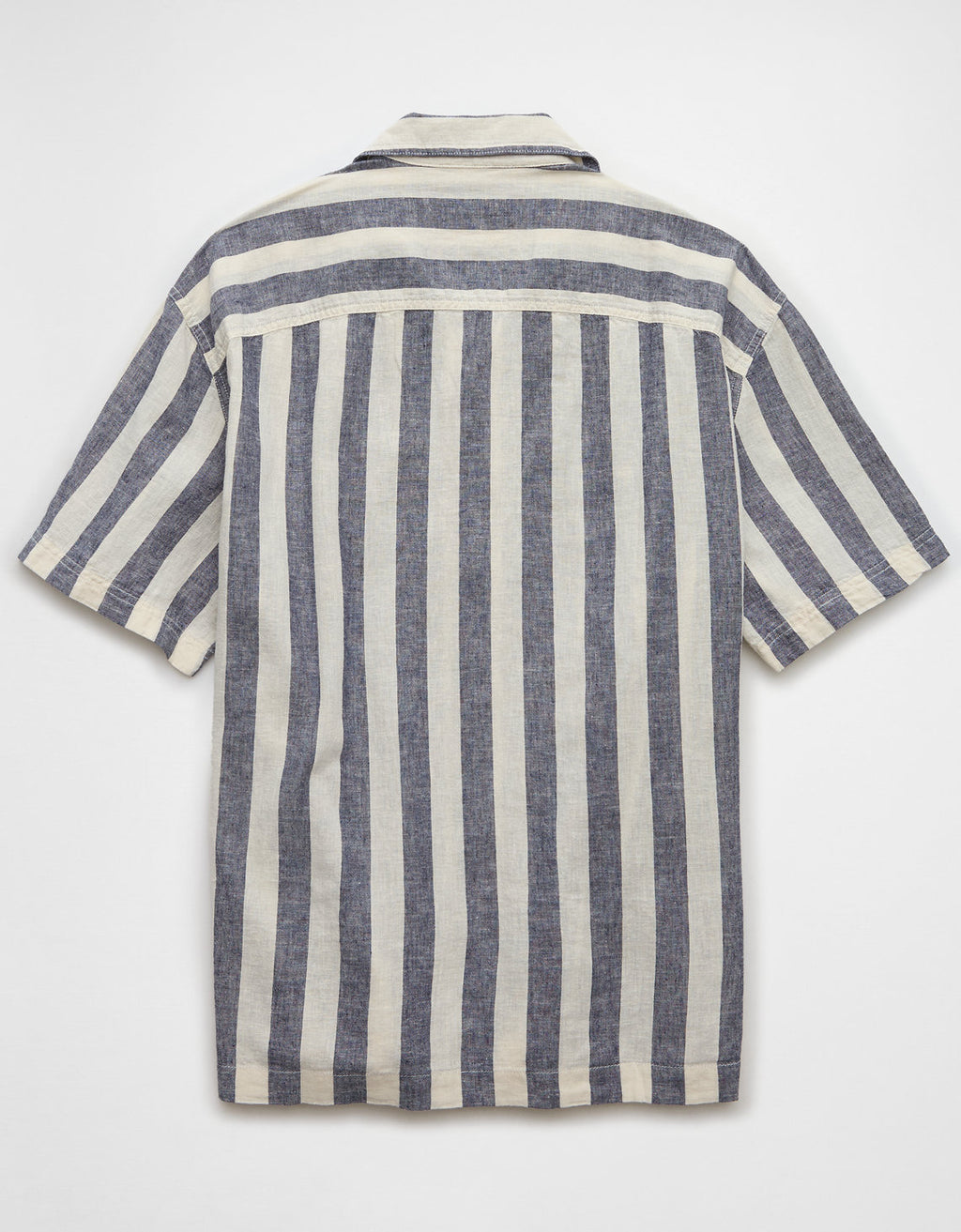 Camisa Manga Corta de Rayas Hombre AE - Gris 2154_6320_010_b