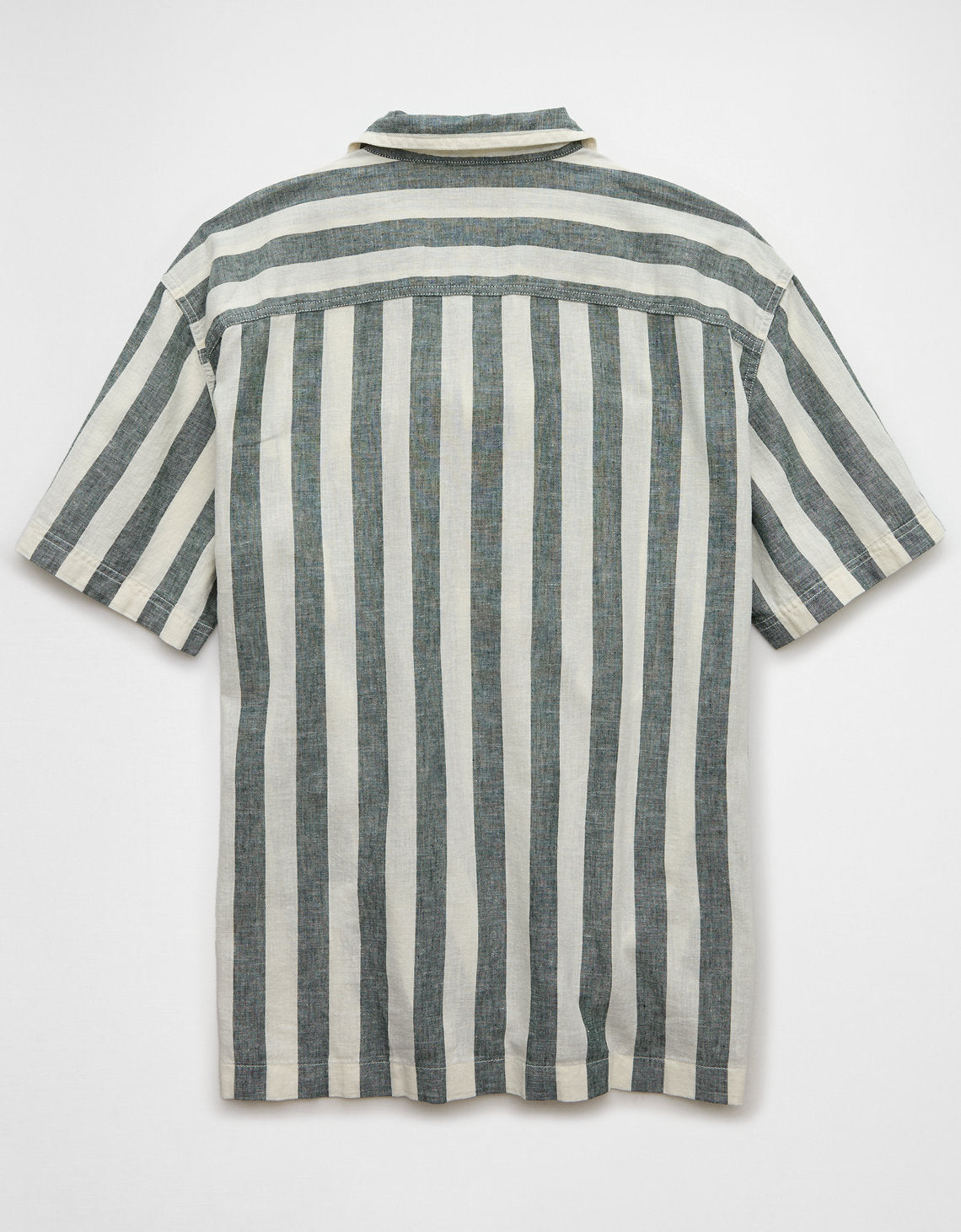 Camisa Manga Corta de Rayas Hombre AE - Verde 2154_6324_308_b