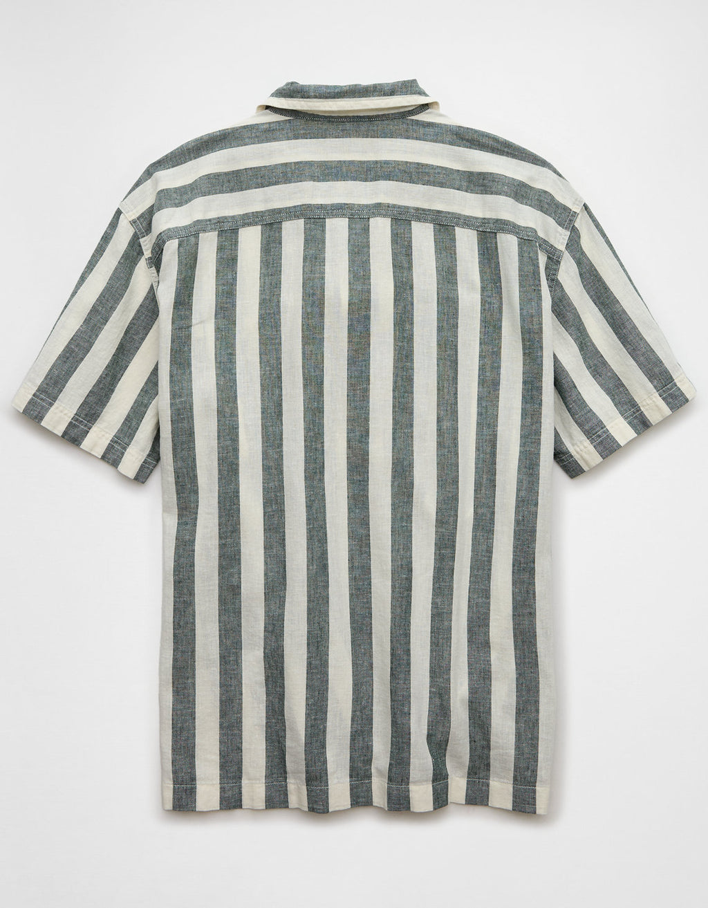 Camisa Manga Corta de Rayas Hombre AE - Verde Hoja 2154_6324_308_b