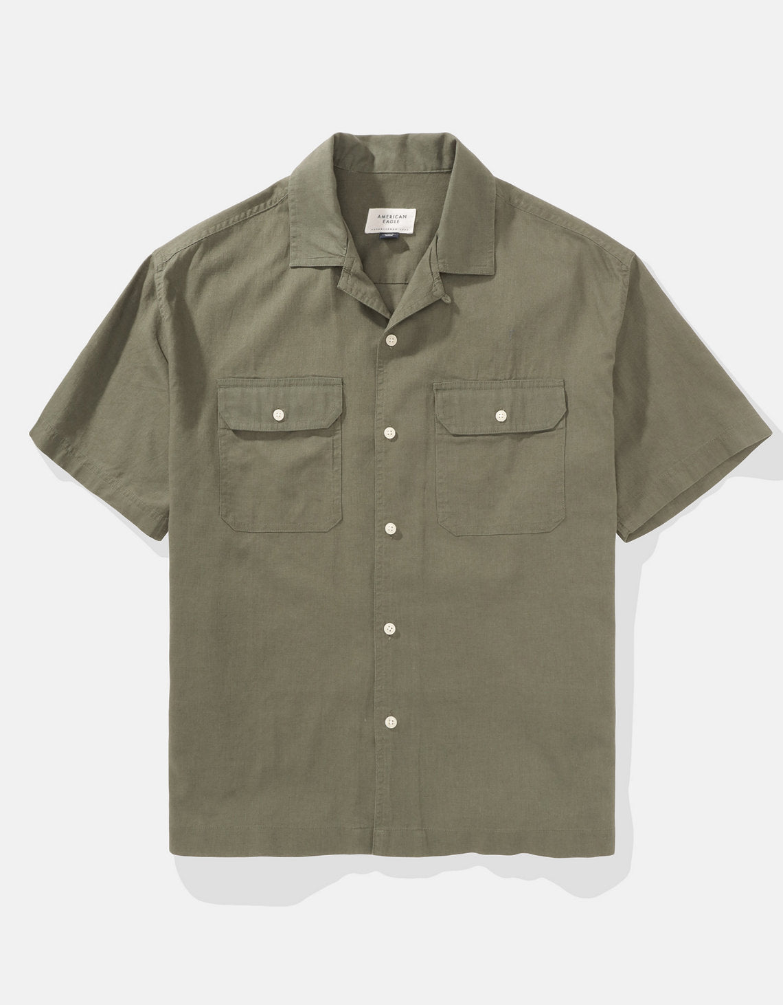 Camisa AE de lino manga corta de hombre - Generico 2154_6325_309_f