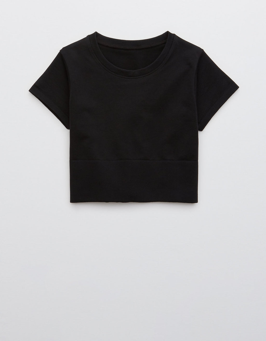 Camiseta corta sin costuras Mujer Offline - Negro 2161_1499_073_f