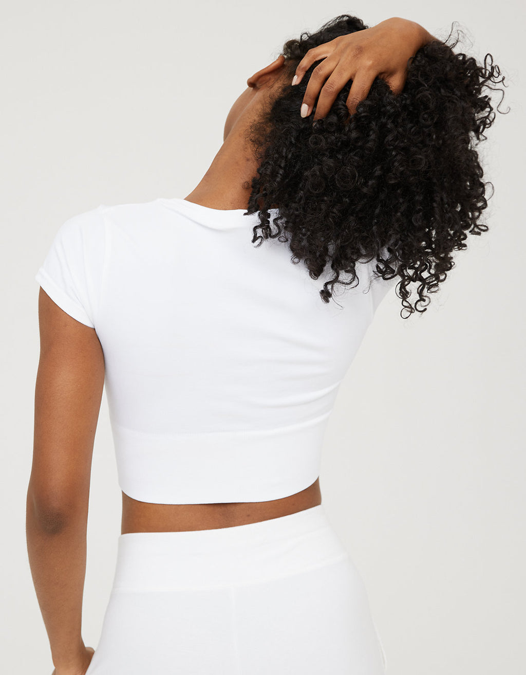Camiseta corta sin costuras Mujer Offline - Blanco 2161_1499_100_ob
