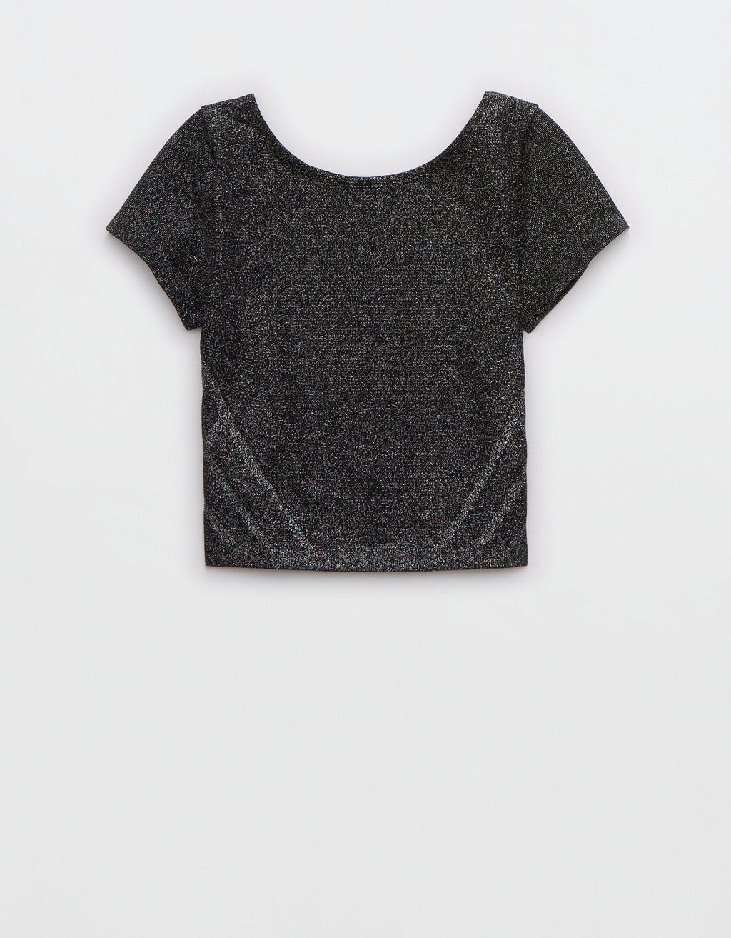 Camiseta cuello redondo algodón Aerie - Plateado 2161_1579_013_f