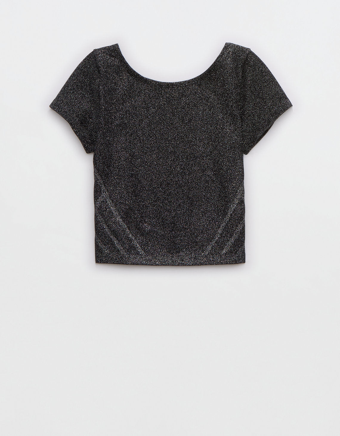 Camiseta cuello redondo algodón Aerie - Plateado 2161_1579_013_f
