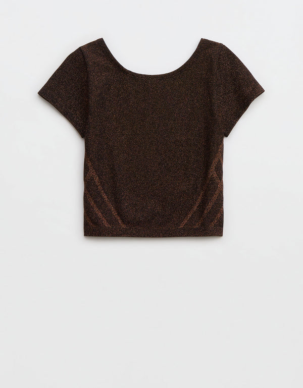 Camiseta cuello redondo algodón Aerie - Generico