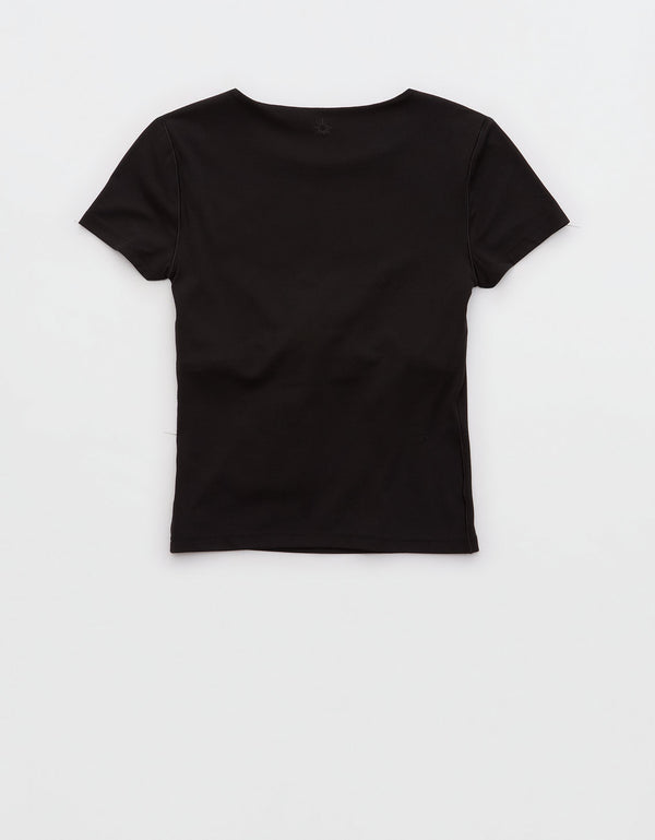 Camiseta OFFLINE Real Me Xtra By Aerie - Negro