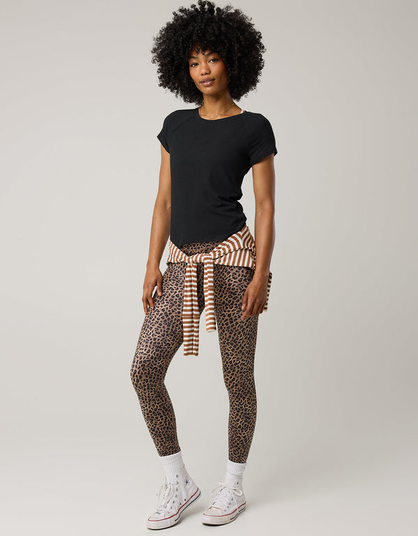 OFFLINE By Aerie Thumbs Up T-Shirt en Punto Elástico - Negro