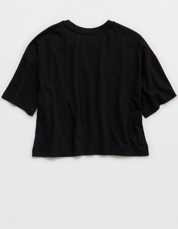Camiseta recortada para estiramiento de Offline by Aerie - Negro