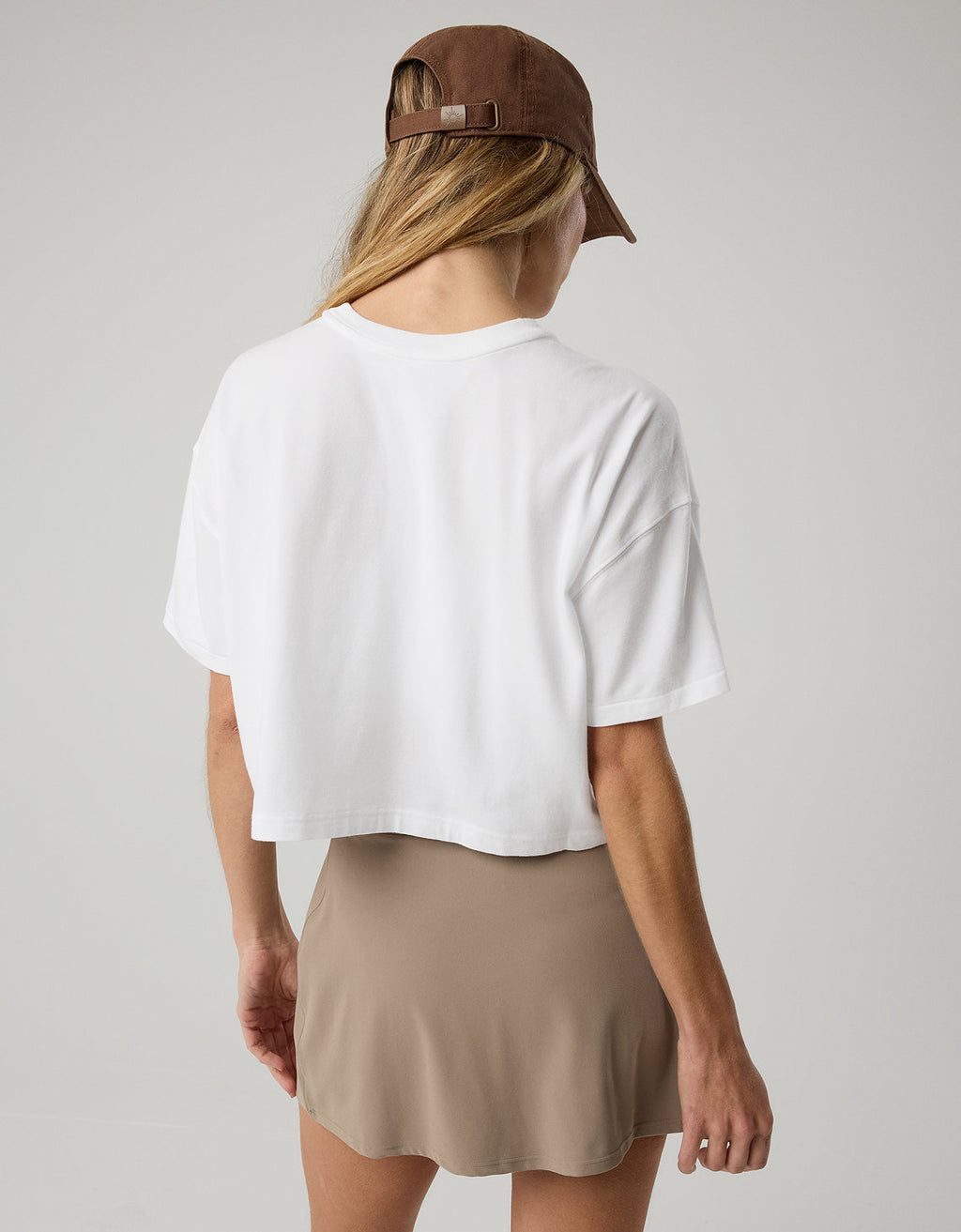 Camiseta recortada para estiramiento de Offline by Aerie - Blanco 2161_2083_100_ob