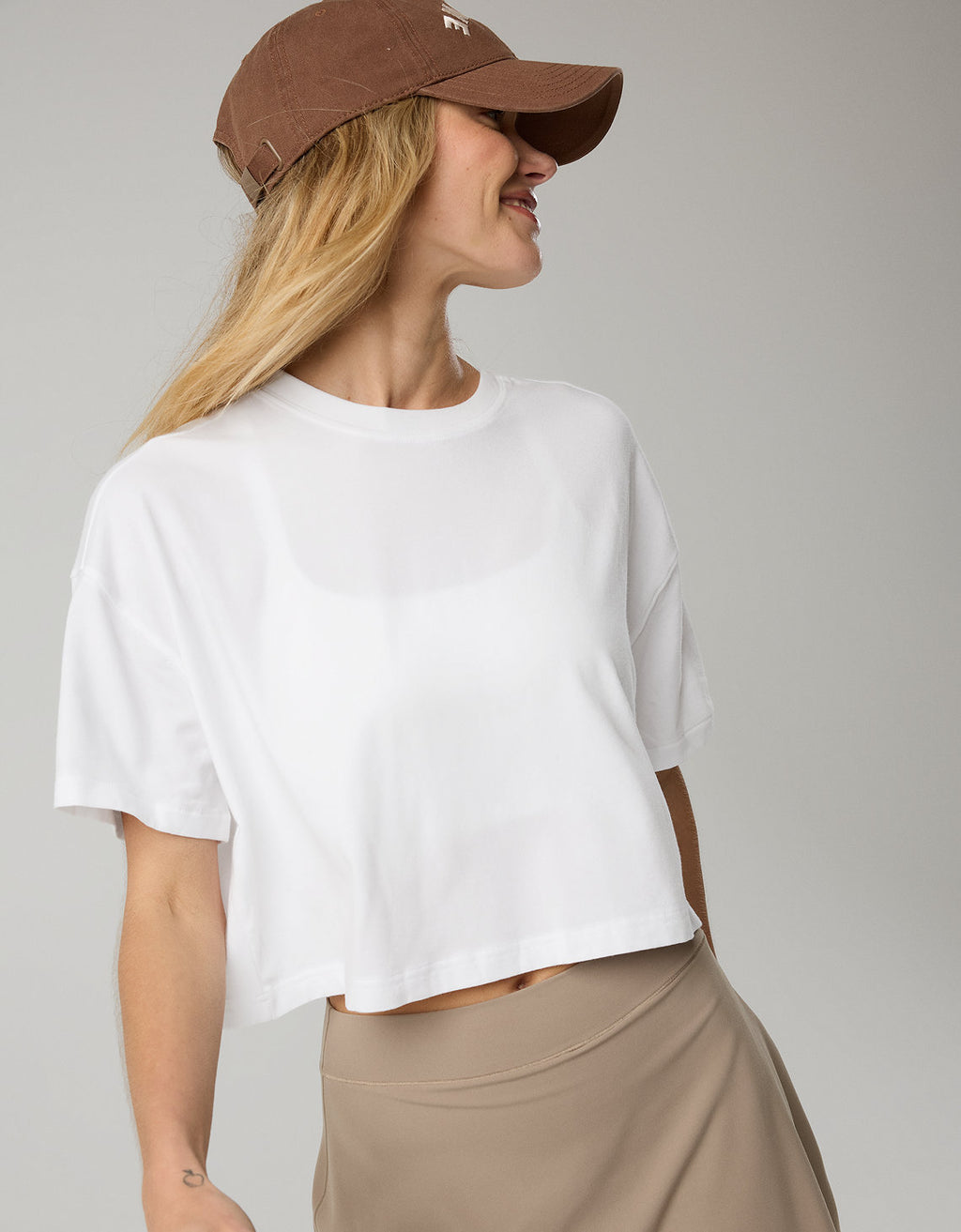 Camiseta recortada para estiramiento de Offline by Aerie - Blanco 2161_2083_100_os