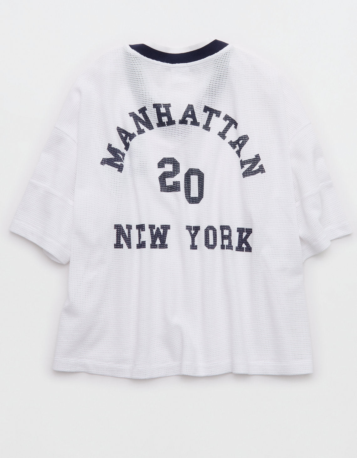 Camiseta OFFLINE manga corta de malla By Aerie - Blanco 2161_2274_100_b