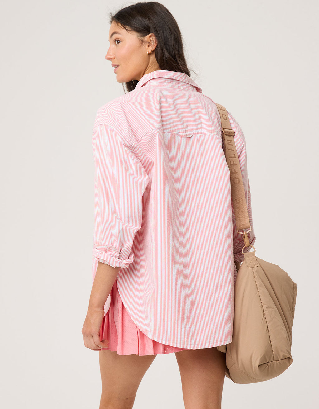 Camisa Manga Larga con botones Mujer Aerie - Rojo 2162_1767_684_ob