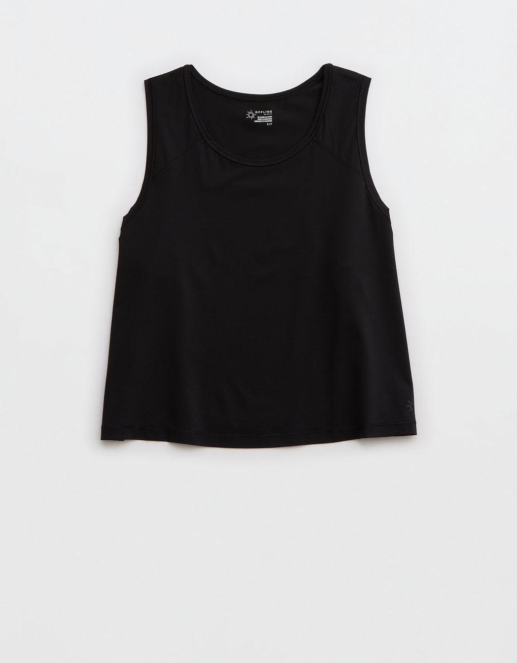 Camiseta Offline by Aerie Real Me corta sin mangas - Negro 2163_1422_073_f