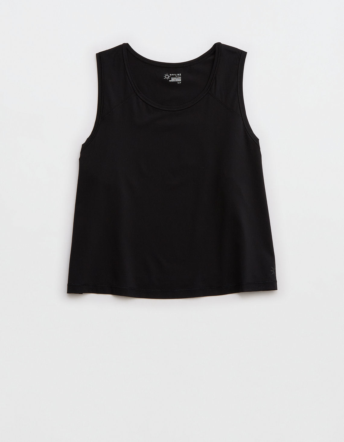 Camiseta Offline by Aerie Real Me corta sin mangas - Negro 2163_1422_073_f