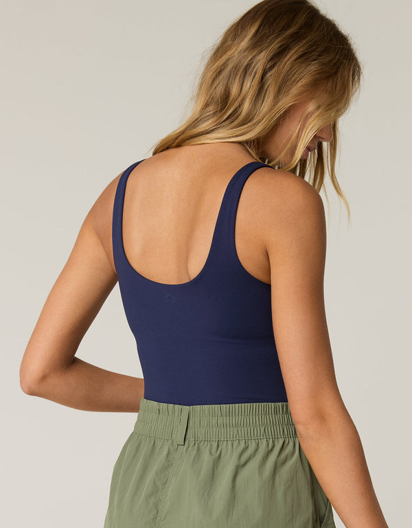 Top de tirantes sin costuras para uso OFFLINE - Azul