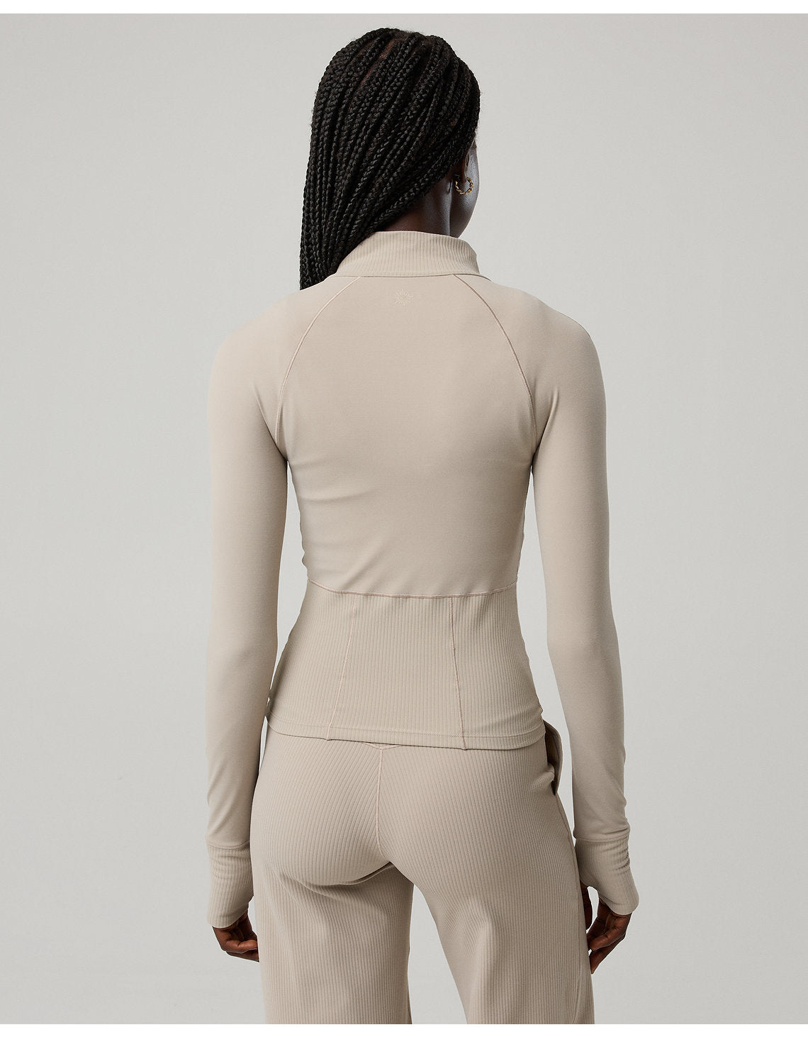 OFFLINE Por Aerie Chaqueta con Cierre Completo Real Me - Gris 2168_2032_021_ob