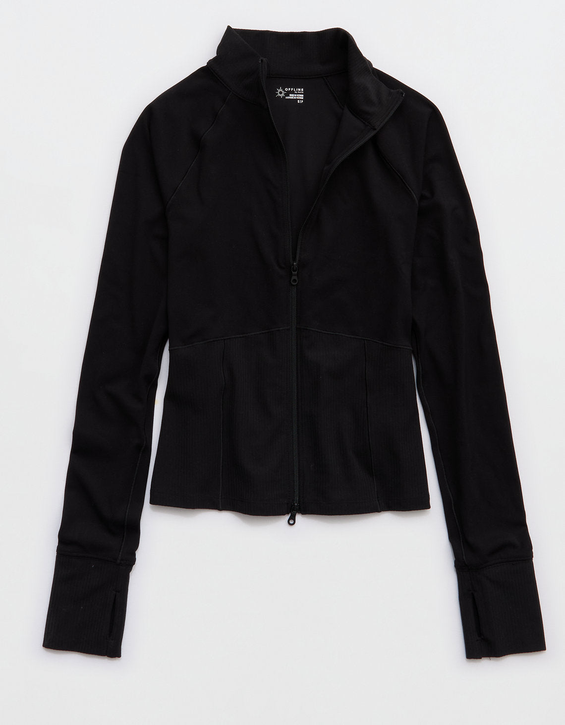 OFFLINE Por Aerie Chaqueta con Cierre Completo Real Me - Negro 2168_2032_073_f
