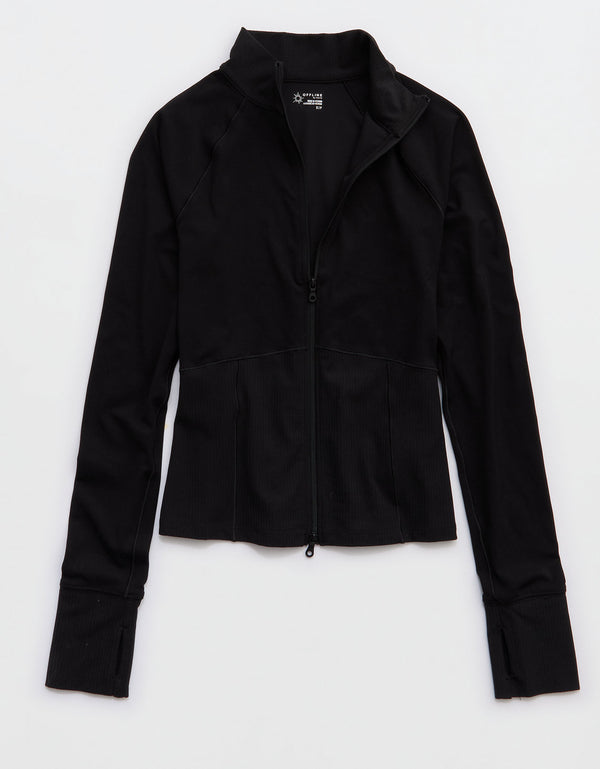 OFFLINE Por Aerie Chaqueta con Cierre Completo Real Me - Negro