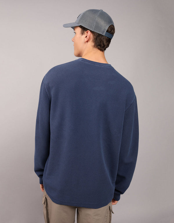 Camiseta Manga Larga Hombre AE - Azul