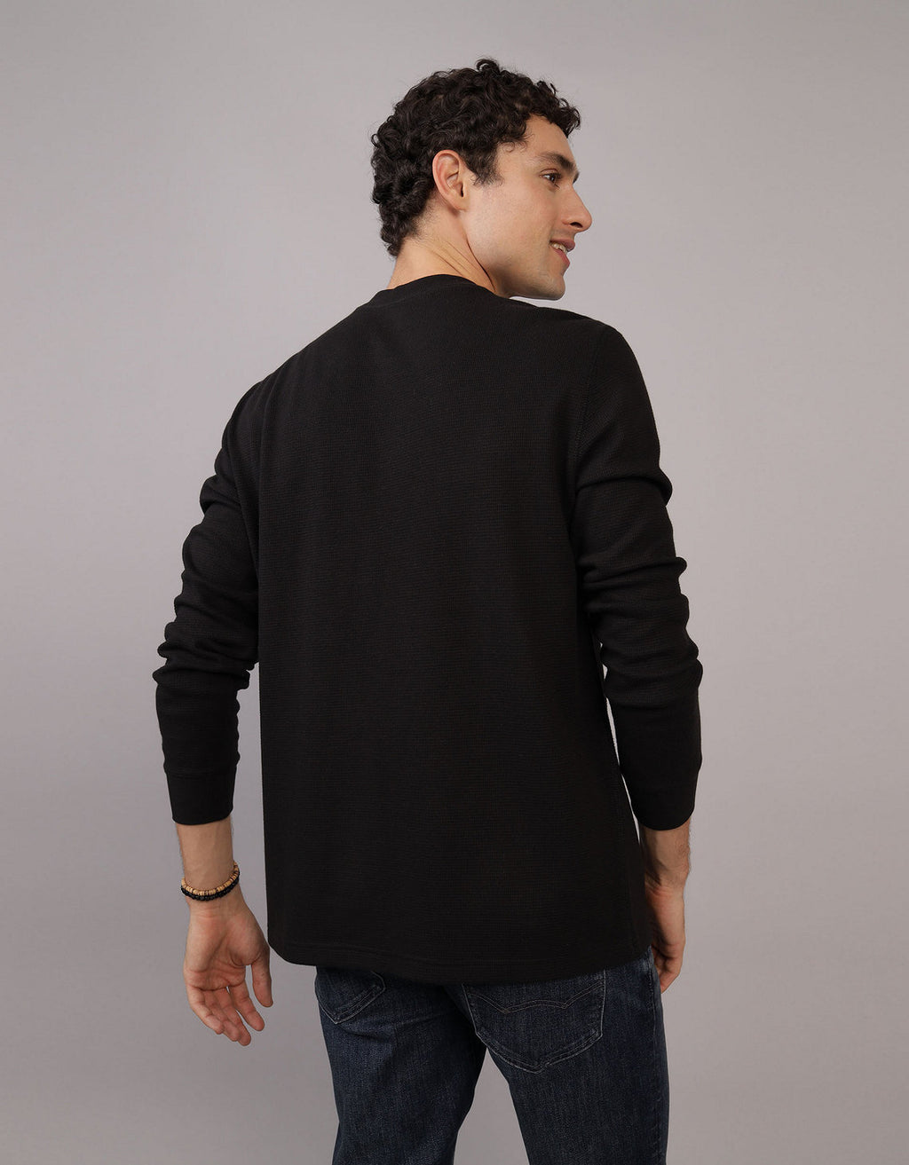 Camiseta Manga Larga cuello redondo Hombre AE - Negro 2171_3796_001_ob
