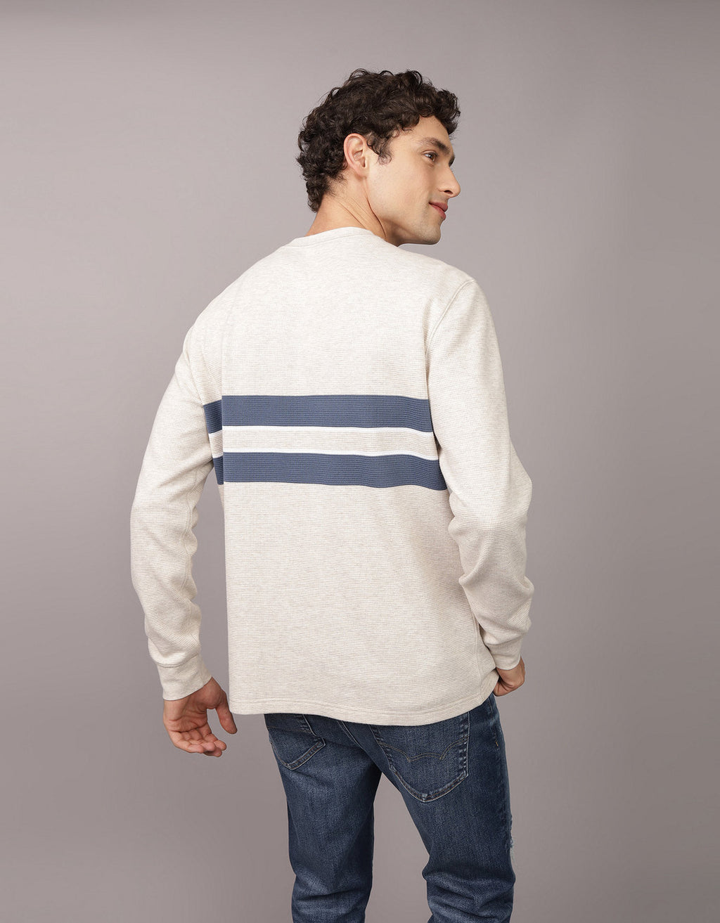 Camiseta con patrón de rayas Manga Larga Hombre AE - Generico 2171_4138_286_ob