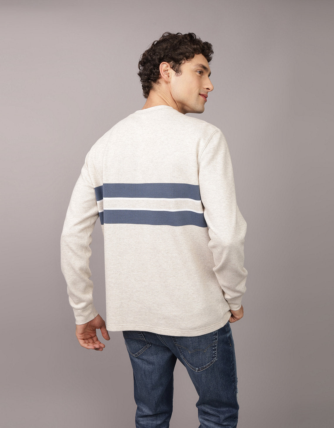 Camiseta con patrón de rayas Manga Larga Hombre AE - Generico 2171_4138_286_ob
