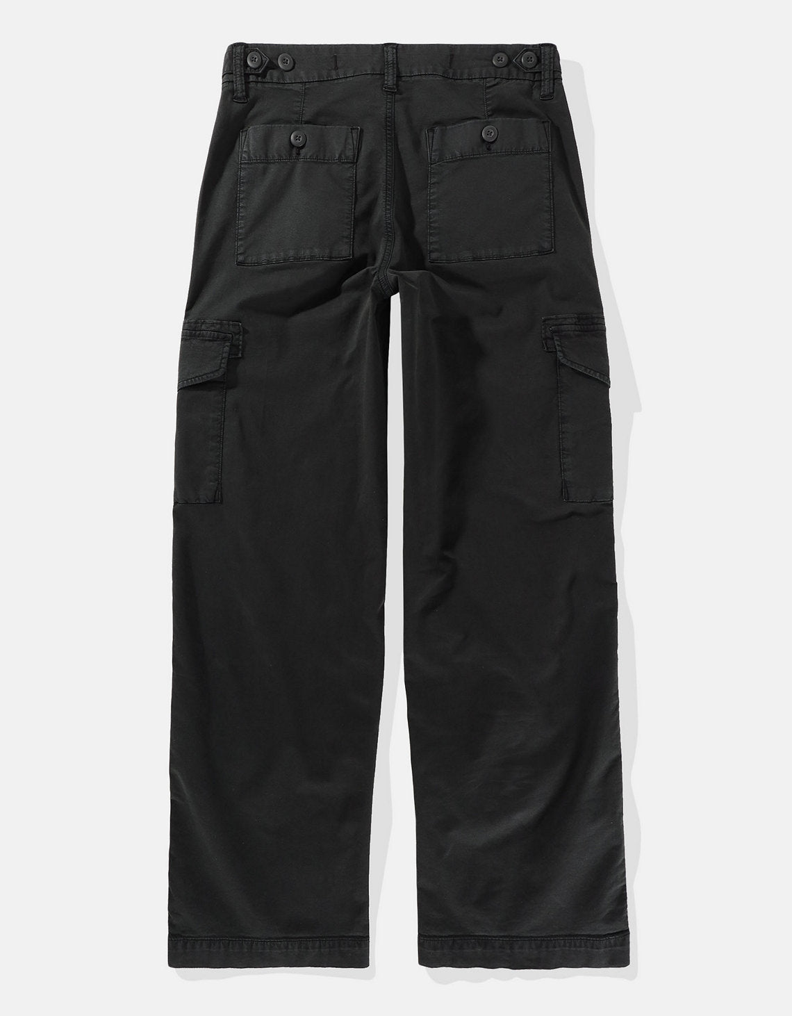 Pantalón AE tipo cargo de tiro alto para mujer - Negro 2325_5212_001_b
