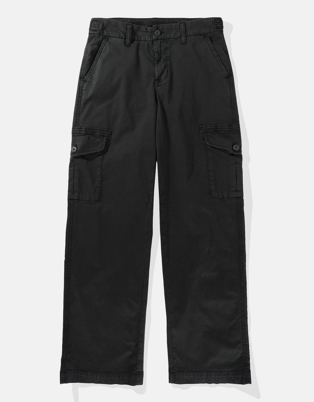 Pantalón AE tipo cargo de tiro alto para mujer - Negro 2325_5212_001_f