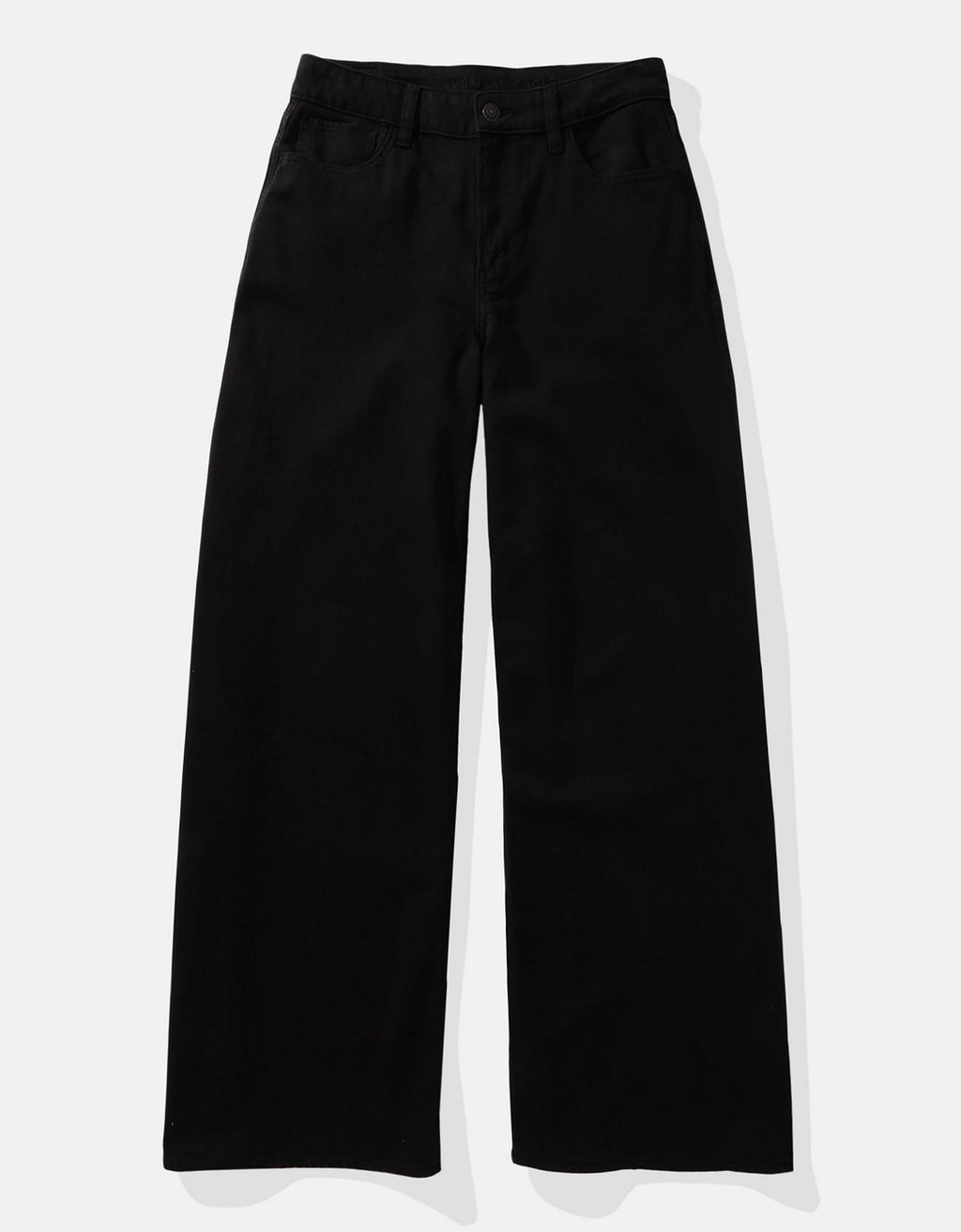 Pantalón AE súper ancho de tiro alto para mujer - Negro 2325_5213_016_f
