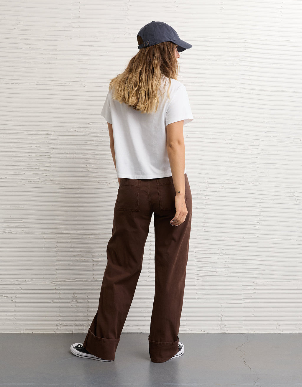 Pantalón Stovepipe Ae - café 2325_5489_285_ob
