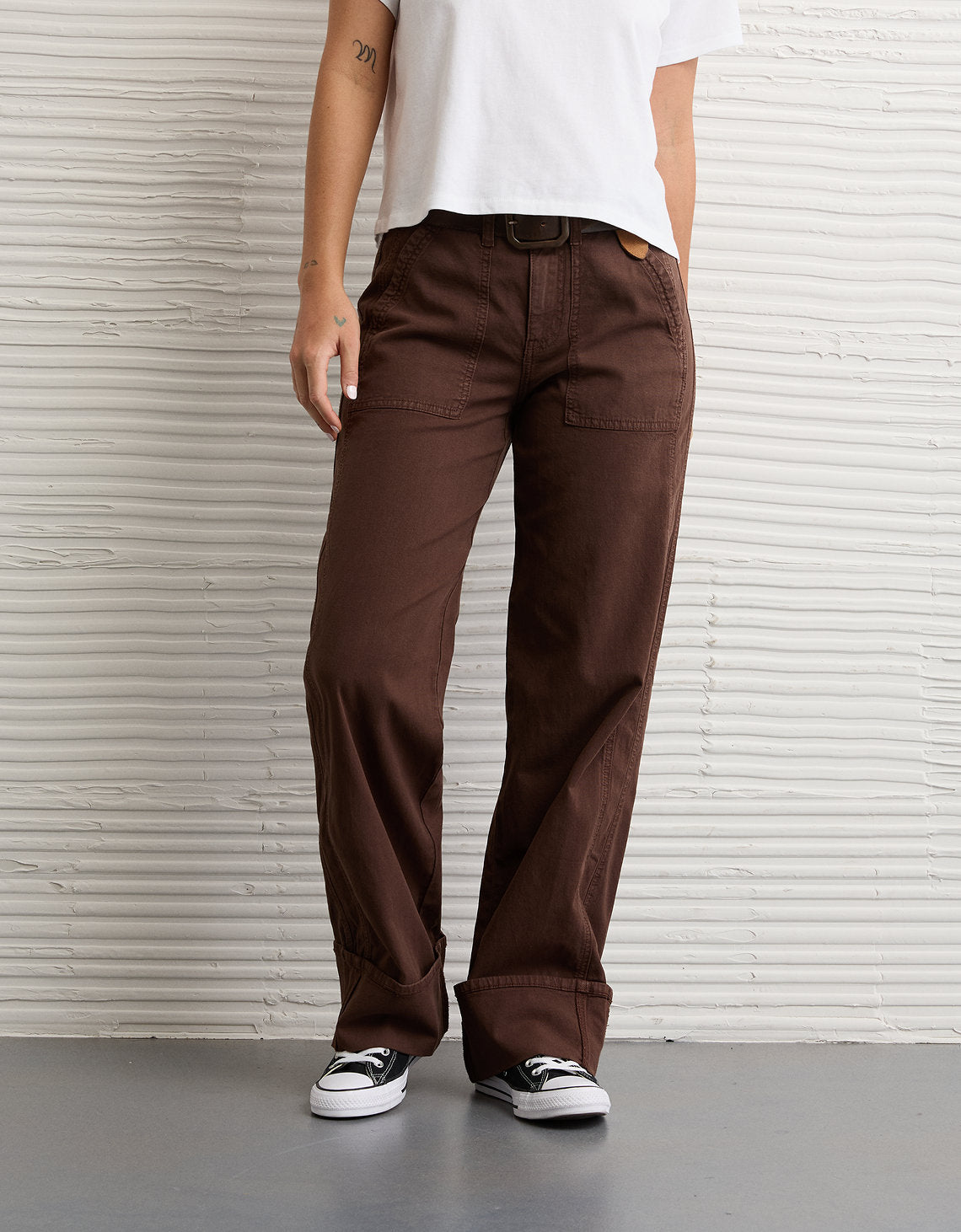 Pantalón Stovepipe Ae - Café_4b3621 2325_5489_285_os