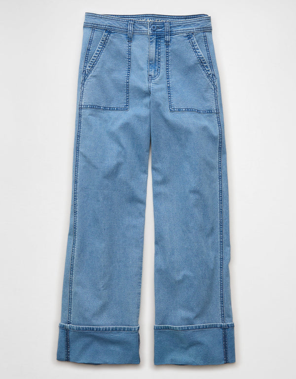 Pantalón Stovepipe Tiro Alto Ae - Generico