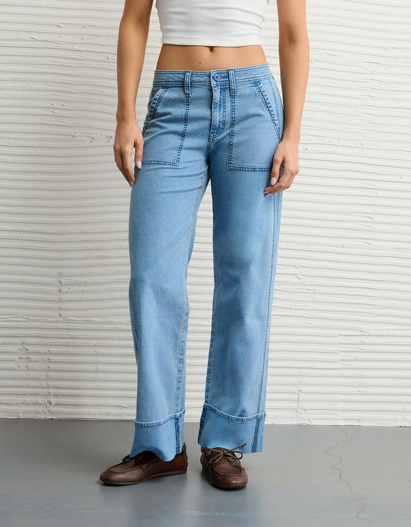 Pantalón Stovepipe Tiro Alto Ae - Generico