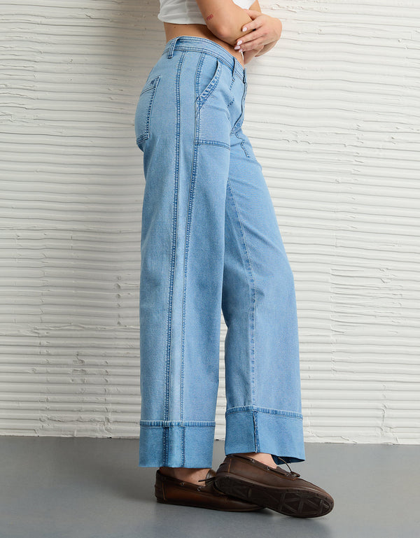 Pantalón Stovepipe Tiro Alto Ae - Generico