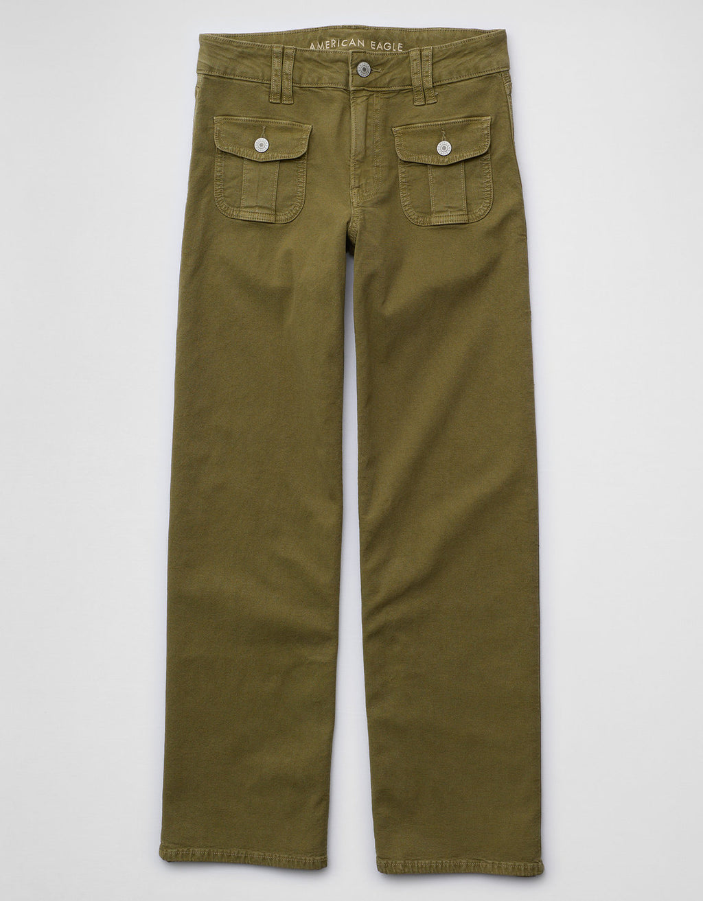 Jean AE Stretch de pierna recta de tiro alto. - Verde 2325_5750_342_f