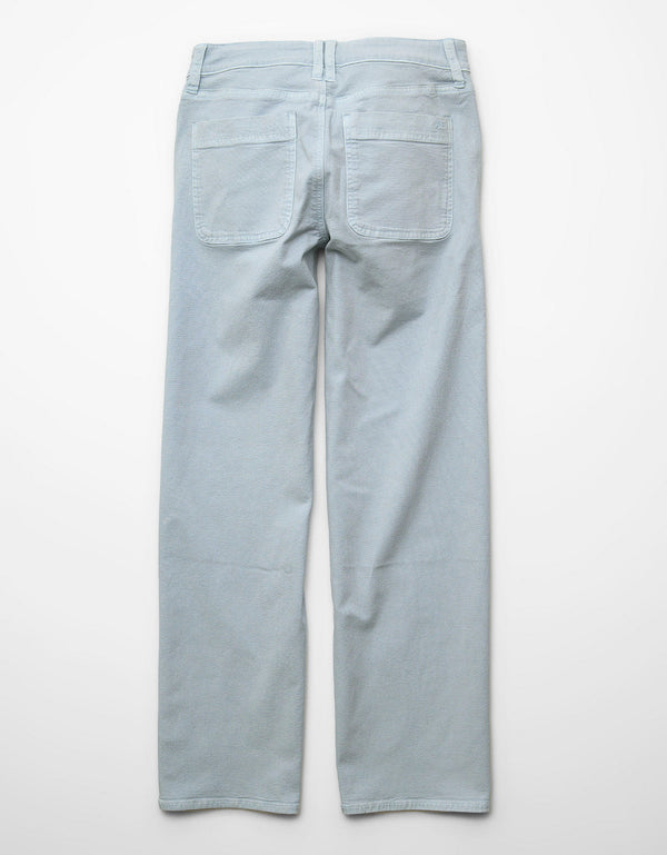 Jean AE Stretch de pierna recta de tiro alto. - Azul