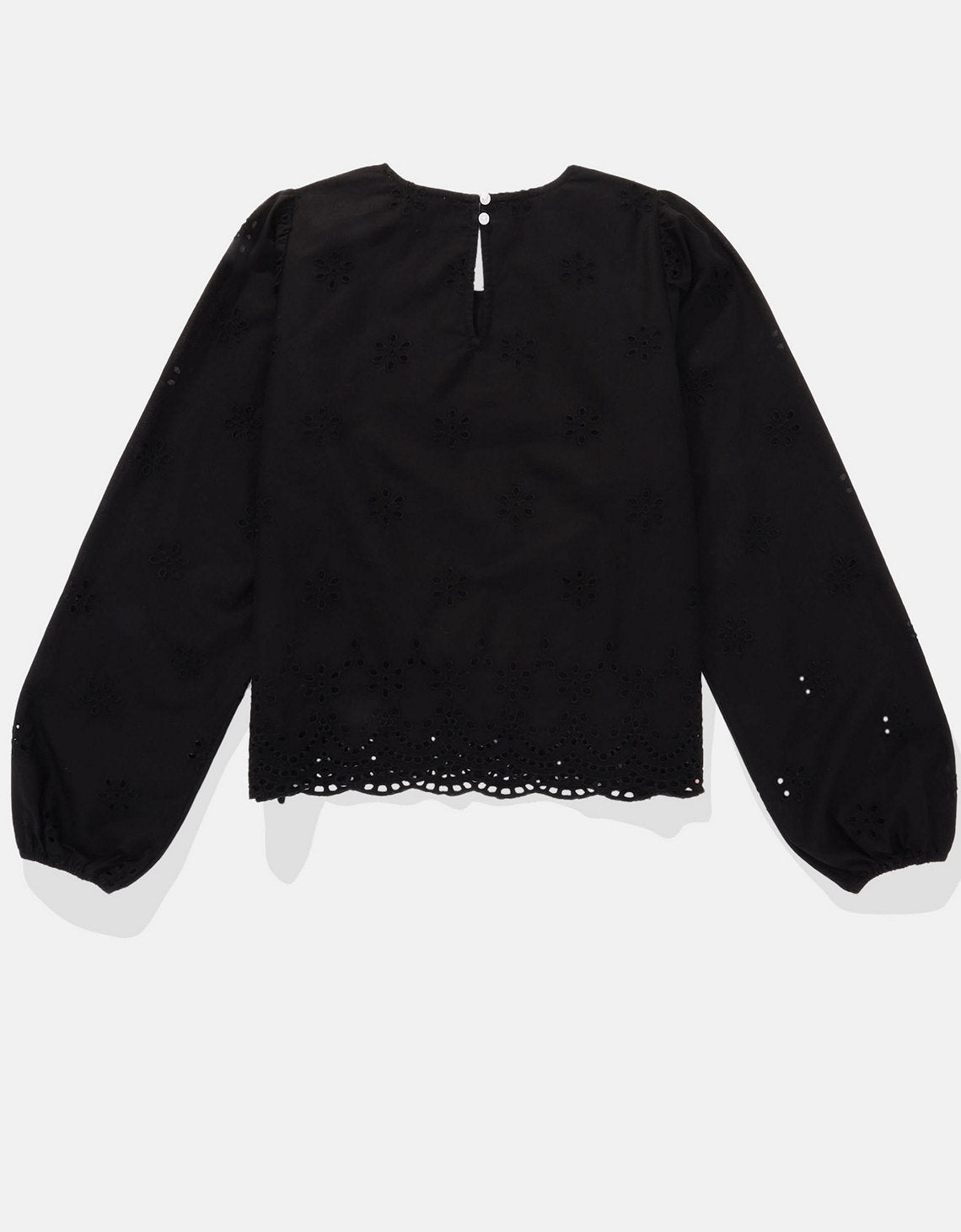 Camisa Manga Larga cuello redondo Mujer AE - Negro 2351_5757_001_b