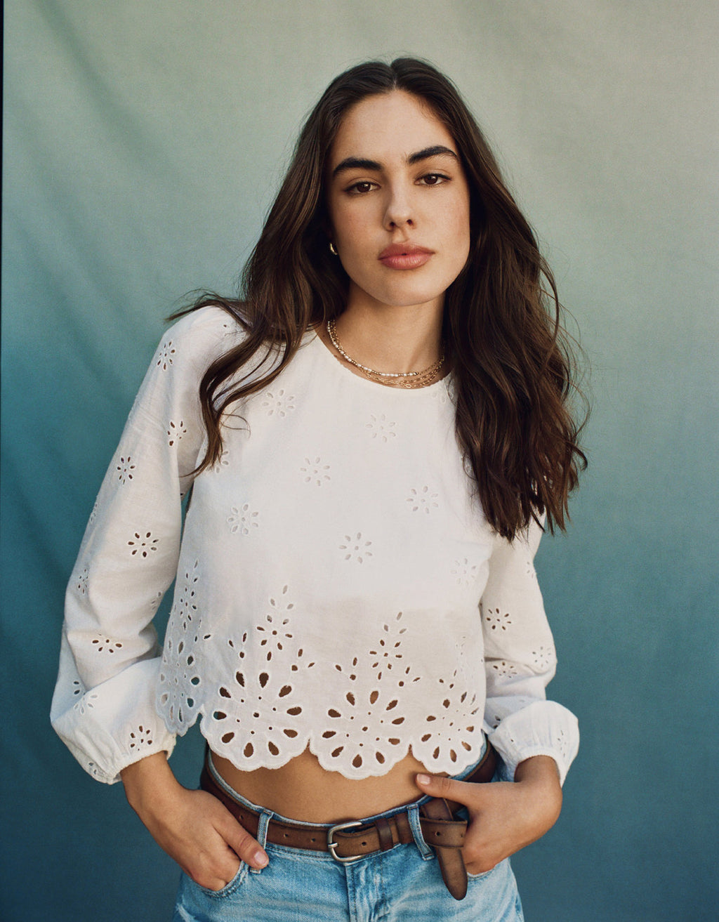 Camisa Manga Larga cuello redondo Mujer AE - Blanco 2351_5757_100_l1