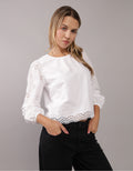 Camisa Manga Larga cuello redondo Mujer AE - Blanco 2351_5757_100_of