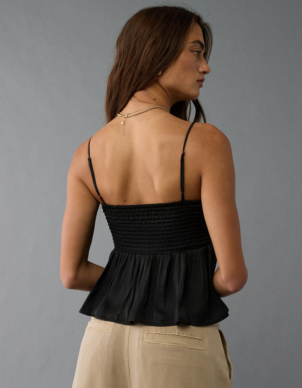 Blusa sin Mangas y con Tirantes Mujer AE - Negro 2351_5975_001_d2
