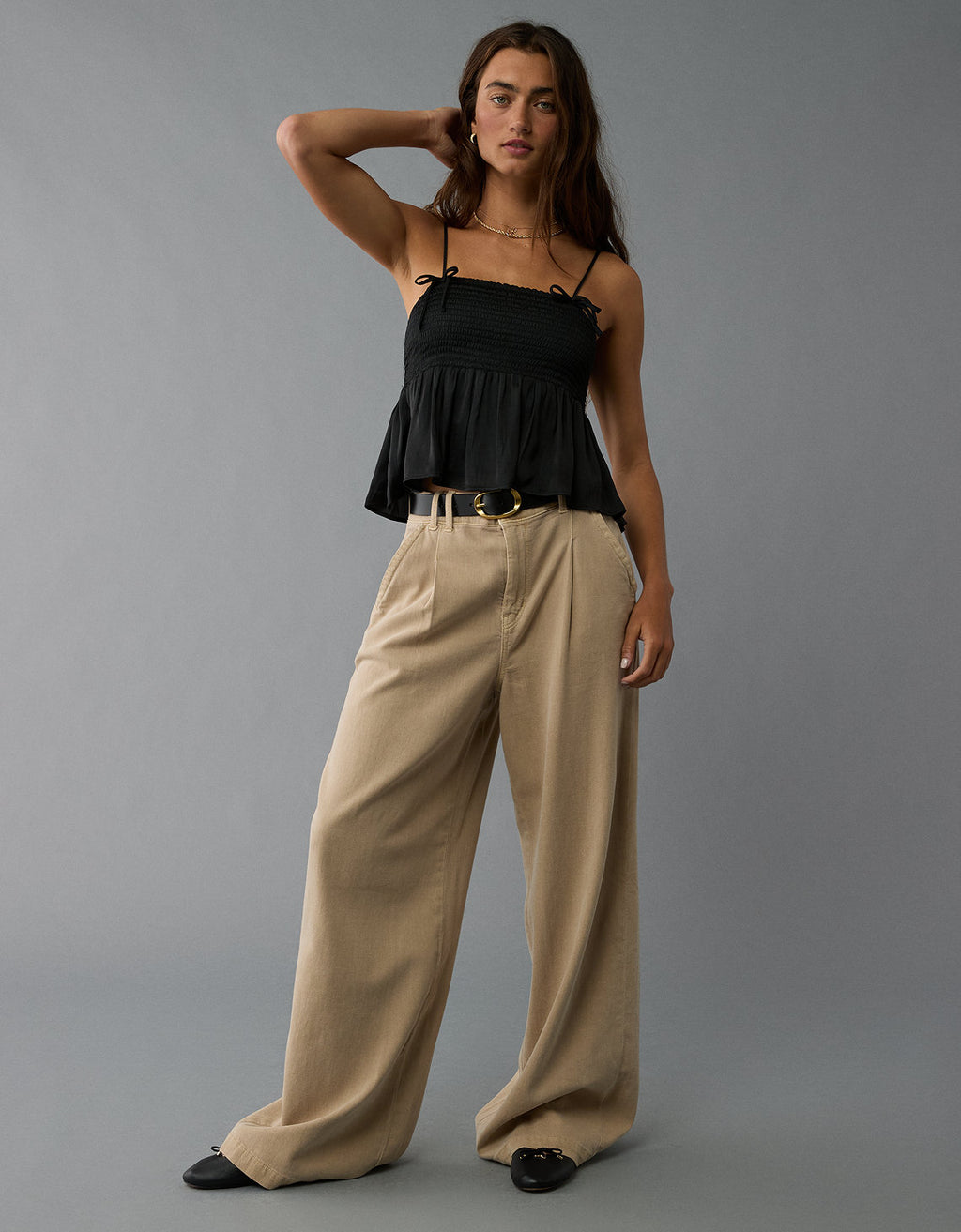 Blusa sin Mangas y con Tirantes Mujer AE - Negro 2351_5975_001_of