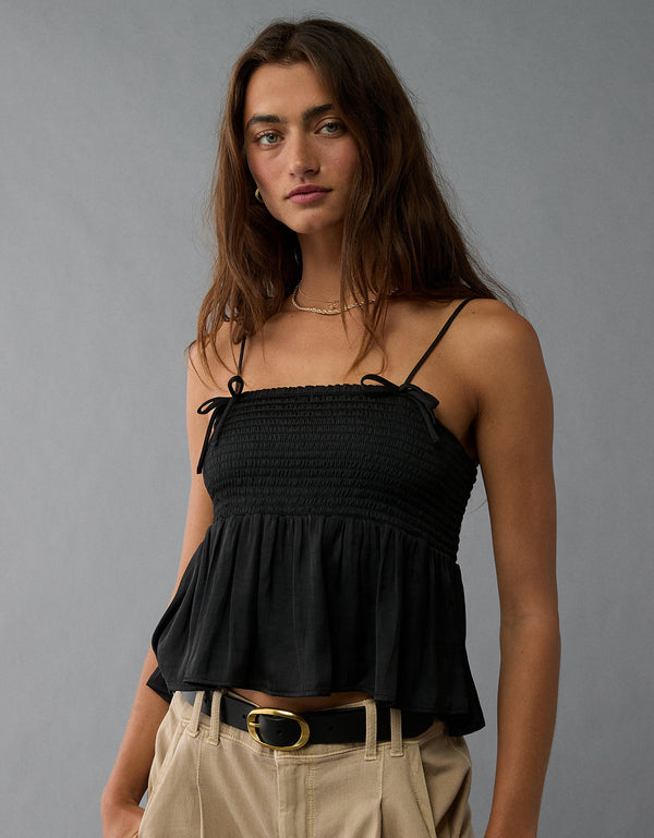 Blusa sin Mangas y con Tirantes Mujer AE - Negro