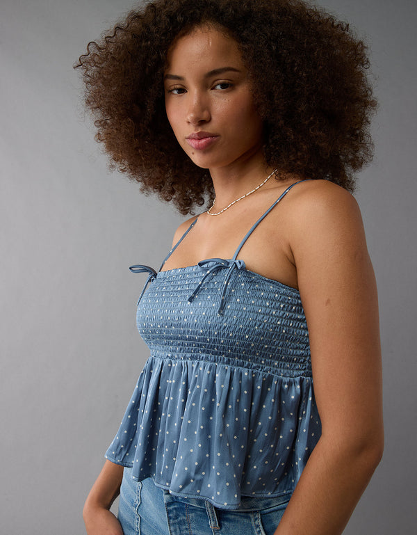 Blusa sin Mangas y con Tirantes Mujer AE - Azul