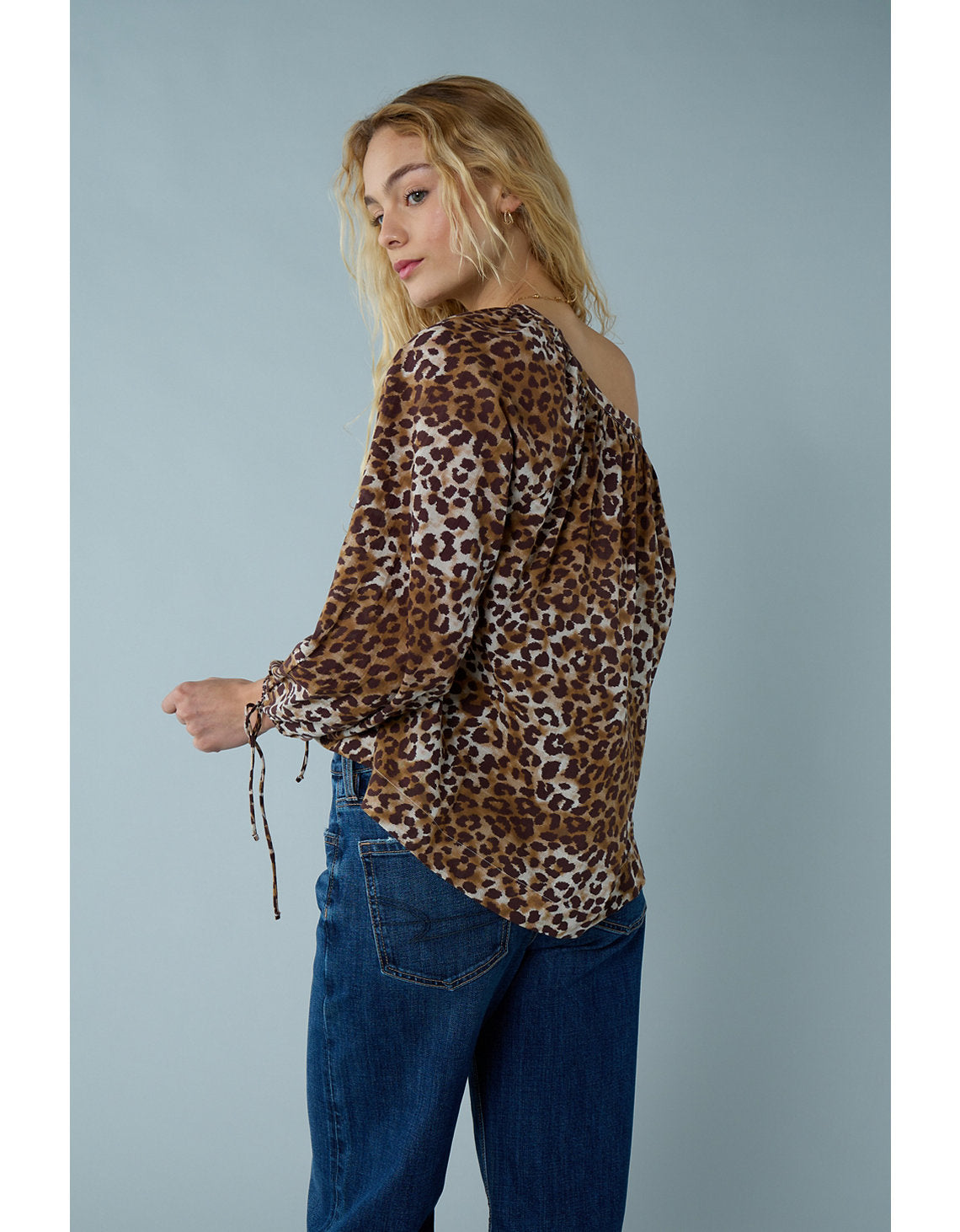 Blusa de Botones con Mangas de Lazo para Mujer - Multicolor 2351_6135_900_ob