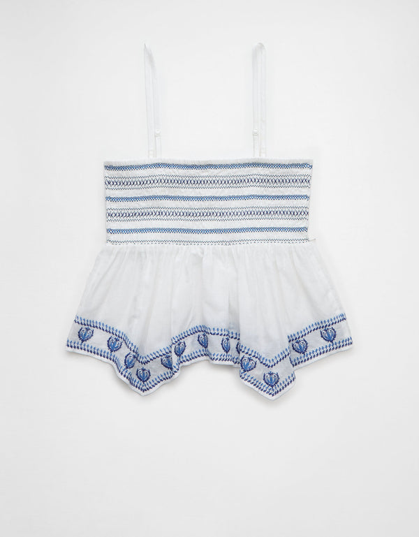 Top sin tirantes - Azul
