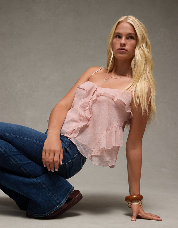 Camiseta sin Mangas Ae - Rosa