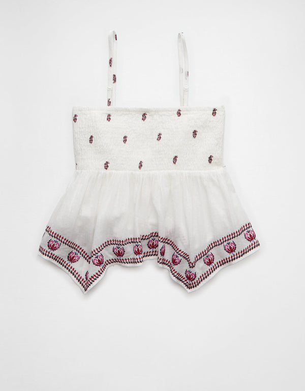 Top de tirantes estilo babydoll con fruncido - Generico