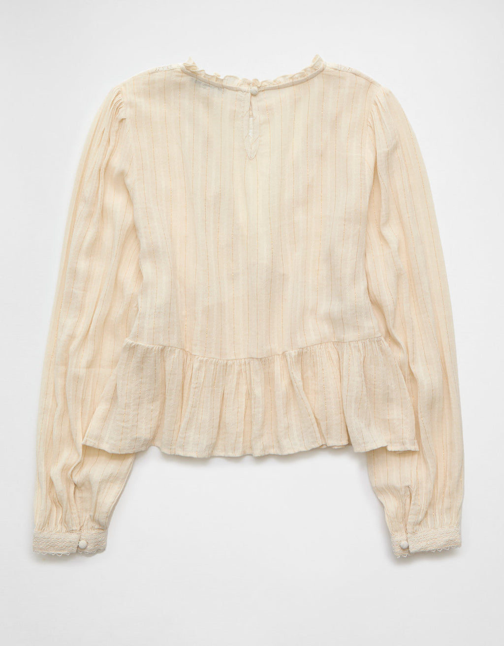 Blusa Babydoll con Cuello en V y Fruncido - Generico 2351_6496_106_b