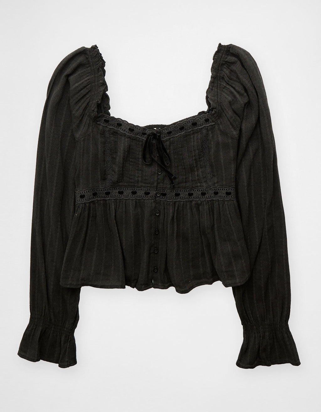 Top de bebé de manga larga Ae - Negro 2351_6512_001_f