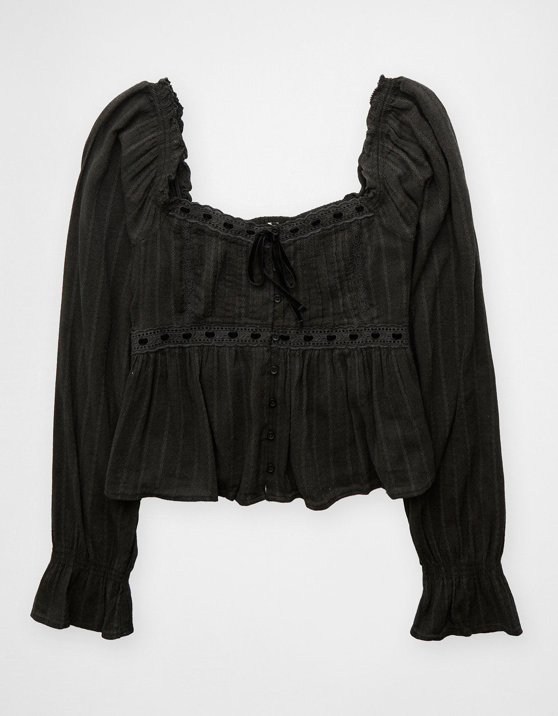 Top de bebé de manga larga Ae - Negro 2351_6512_001_f